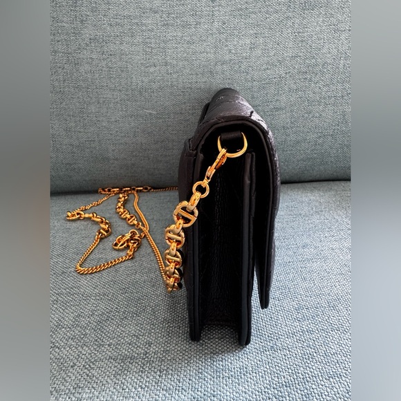 Authentic Black Dior Caro Pouch with Chain (only wore once!) - Picture 14 of 17